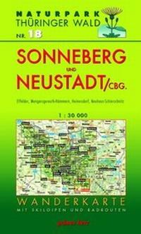 Abbildung von: Wanderkarte Sonneberg und Neustadt/Coburg - grünes herz