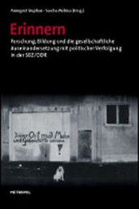 Enlarge image Cover: Erinnern - Metropol-Verlag