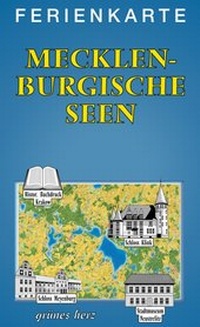 Abbildung von: Ferienkarte Mecklenburgische Seen - grünes herz
