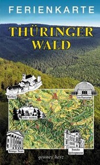 Abbildung von: Ferienkarte Thüringer Wald - grünes herz