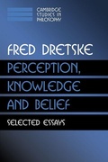 Cover: Perception, Knowledge and Belief - Cambridge University Press