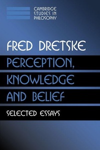 Enlarge image Cover: Perception, Knowledge and Belief - Cambridge University Press
