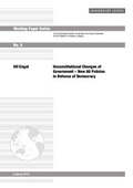 Cover: Unconstitutional Changes of Government - New AU Policies in Defence of Democracy - Leipziger Uni-Vlg