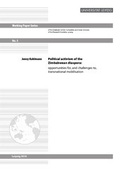 Cover: Political activism of the Zimbabwean diaspora: opportunities for, and challenges to, transnational mobilisation - Leipziger Uni-Vlg