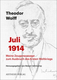 Enlarge image Cover: Juli 1914 - Aisthesis