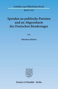Abbildung von: Spenden an politische Parteien und an Abgeordnete des Deutschen Bundestages - fibre