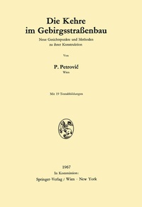 Abbildung von: Die Kehre im Gebirgsstraßenbau - Springer