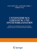Cover: Unternehmungsverfassung und Spitzenorganisation - Springer Gabler