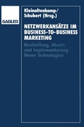 Cover: Netzwerkans&auml;tze im Business-to-Business-Marketing - Springer Gabler