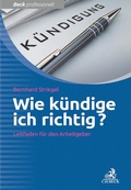 Cover: Wie k&uuml;ndige ich richtig? - C.H.BECK