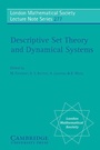 Cover: Descriptive Set Theory and Dynamical Systems - Cambridge University Press