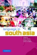 Cover: Language in South Asia - Cambridge University Press