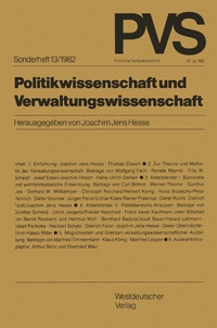 Abbildung von: Politikwissenschaft und Verwaltungswissenschaft - VS Verlag für Sozialwissenschaften