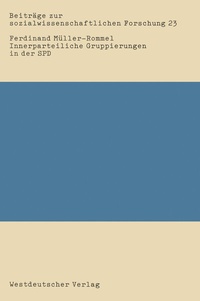 Abbildung von: Innerparteiliche Gruppierungen in der SPD - VS Verlag für Sozialwissenschaften