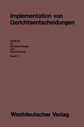Cover: Implementation von Gerichtsentscheidungen - VS Verlag f&uuml;r Sozialwissenschaften