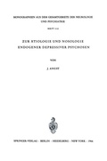 Abbildung von: Zur Ätiologie und Nosologie endogener depressiver psychosen - Springer