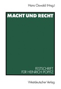 Cover: Macht und Recht - VS Verlag f&uuml;r Sozialwissenschaften