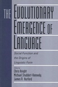 Cover: The Evolutionary Emergence of Language - Cambridge University Press