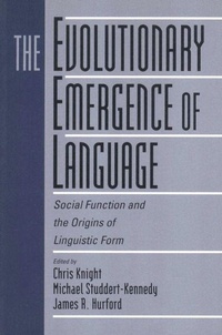 Enlarge image Cover: The Evolutionary Emergence of Language - Cambridge University Press