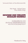 Cover: Gewinne und Verluste sozialen Wandels - VS Verlag f&uuml;r Sozialwissenschaften