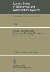 Enlarge image Cover: Plural Rationality and Interactive Decision Processes - Springer