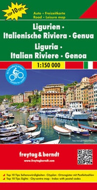Abbildung von: Ligurien - Italienische Riviera - Genua, Autokarte 1:150.000, Top 10 Tips - Freytag-Berndt und ARTARIA