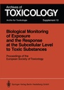 Cover: Biological Monitoring of Exposure and the Response at the Subcellular Level to Toxic Substances - Springer