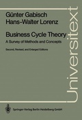 Cover: Business Cycle Theory - Springer