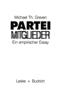 Enlarge image Cover: Parteimitglieder - VS Verlag für Sozialwissenschaften