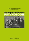 Cover: Sozialgeschichte der Psychologie - VS Verlag f&uuml;r Sozialwissenschaften
