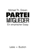 Cover: Parteimitglieder - VS Verlag f&uuml;r Sozialwissenschaften