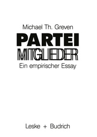 Enlarge image Cover: Parteimitglieder - VS Verlag für Sozialwissenschaften