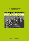 Cover: Sozialgeschichte der Psychologie - VS Verlag f&uuml;r Sozialwissenschaften