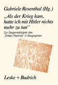 Cover: "Als der Krieg kam, hatte ich mit Hitler nichts mehr zu tun" - VS Verlag f&uuml;r Sozialwissenschaften