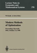 Cover: Modern Methods of Optimization - Springer