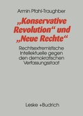 Cover: Konservative Revolution und Neue Rechte - VS Verlag f&uuml;r Sozialwissenschaften