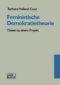 Cover: Feministische Demokratietheorie - VS Verlag f&uuml;r Sozialwissenschaften