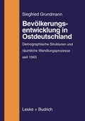 Cover: Bev&ouml;lkerungsentwicklung in Ostdeutschland - VS Verlag f&uuml;r Sozialwissenschaften