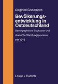 Cover: Bev&ouml;lkerungsentwicklung in Ostdeutschland - VS Verlag f&uuml;r Sozialwissenschaften