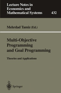 Enlarge image Cover: Multi-Objective Programming and Goal Programming - Springer