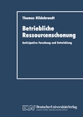Cover: Betriebliche Ressourcenschonung - Deutscher Universit&auml;tsverlag