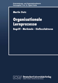 Abbildung von: Organisationale Lernprozesse - Deutscher Universitätsverlag