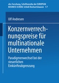 Cover: Konzernverrechnungspreise f&uuml;r multinationale Unternehmen - Deutscher Universit&auml;tsverlag