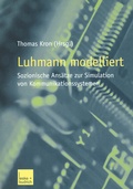 Cover: Luhmann modelliert - VS Verlag f&uuml;r Sozialwissenschaften