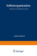 Cover: Selbstorganisation - Deutscher Universit&auml;tsverlag