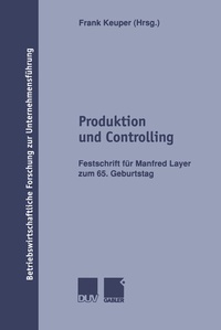 Abbildung von: Produktion und Controlling - Deutscher Universitätsverlag