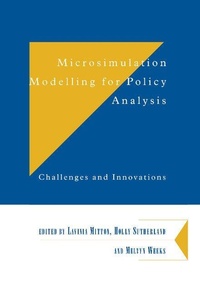 Enlarge image Cover: Microsimulation Modelling for Policy Analysis - Cambridge University Press