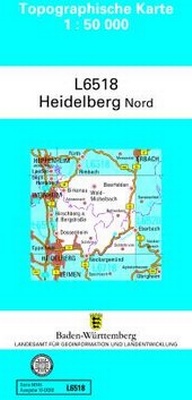 Abbildung von: L6518 Heidelberg-Nord - Landesamt für Geoinformation und Landentwicklung Baden-Württemberg (LGL)
