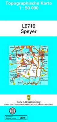 Abbildung von: L6716 Speyer - Landesamt für Geoinformation und Landentwicklung Baden-Württemberg (LGL)