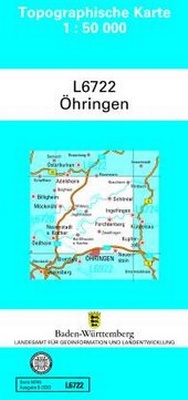 Abbildung von: L6722 Öhringen - Landesamt für Geoinformation und Landentwicklung Baden-Württemberg (LGL)